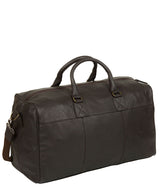 'Expedition' Dark Brown Leather Holdall
