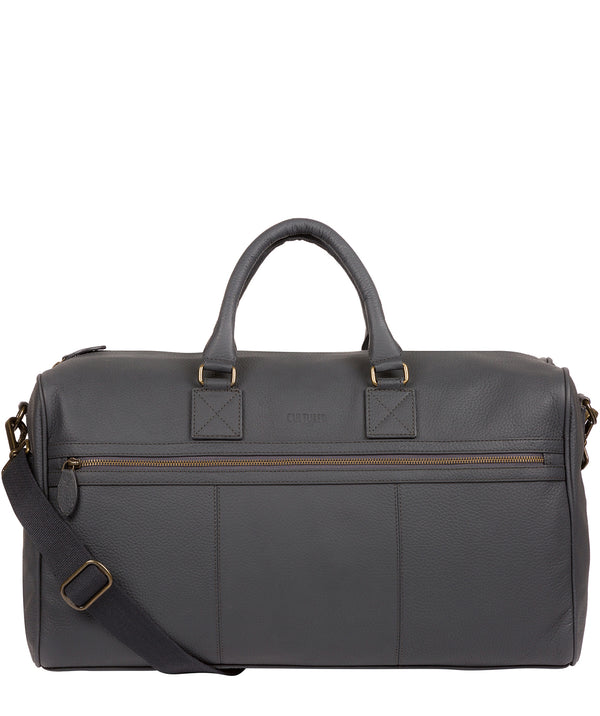 'Expedition' Dark Grey Leather Holdall image 1
