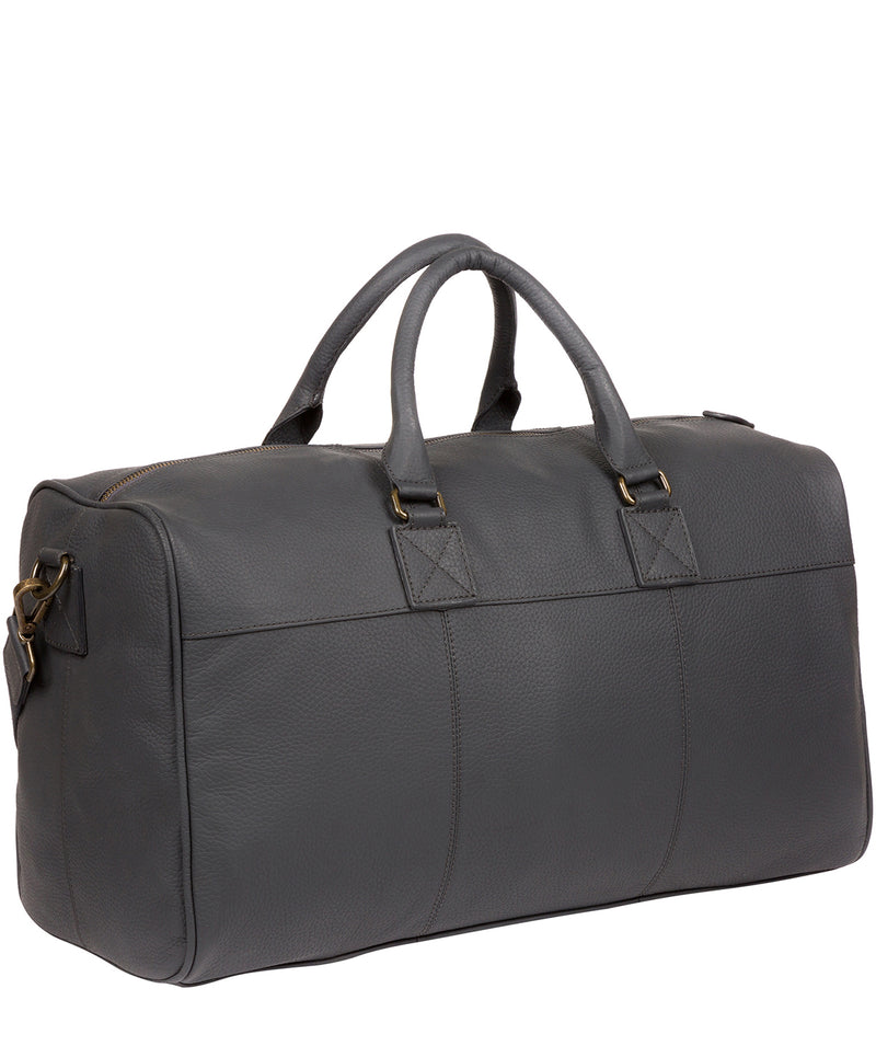 'Expedition' Dark Grey Leather Holdall image 3