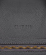 'Expedition' Dark Grey Leather Holdall image 5