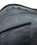 'Reaction' Black Leather Messenger Bag