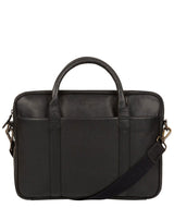 'Assignment' Black Leather Work Bag