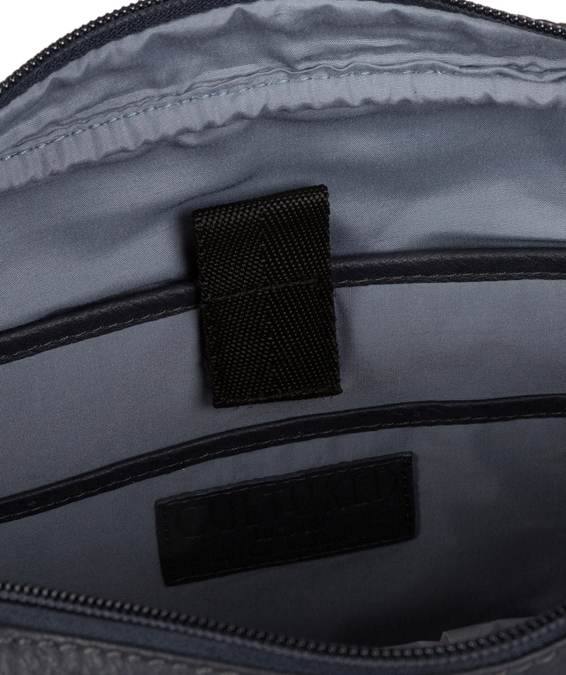 'Assignment' Navy Leather Workbag Pure Luxuries London