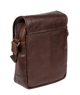 'Scene' Dark Brown Medium Leather Despatch Bag