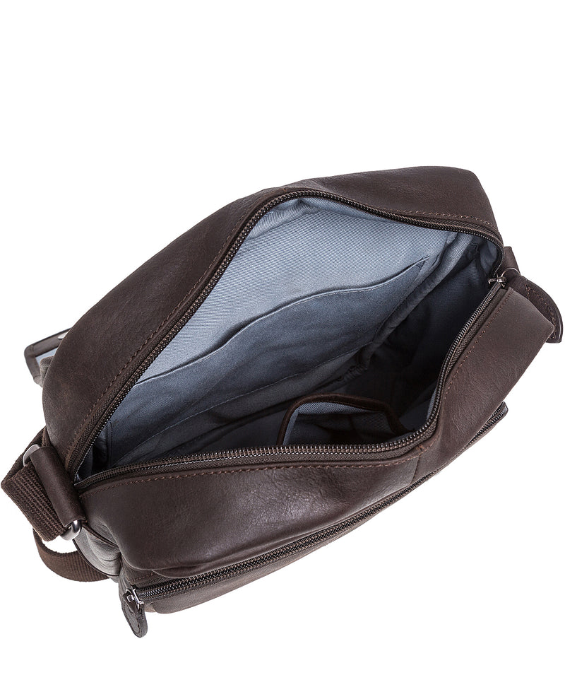 'Scene' Dark Brown Leather Despatch Bag