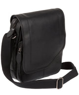 'Trip' Black Small Leather Despatch Bag Pure Luxuries London