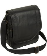 'Trip' Black Small Leather Despatch Bag image 3