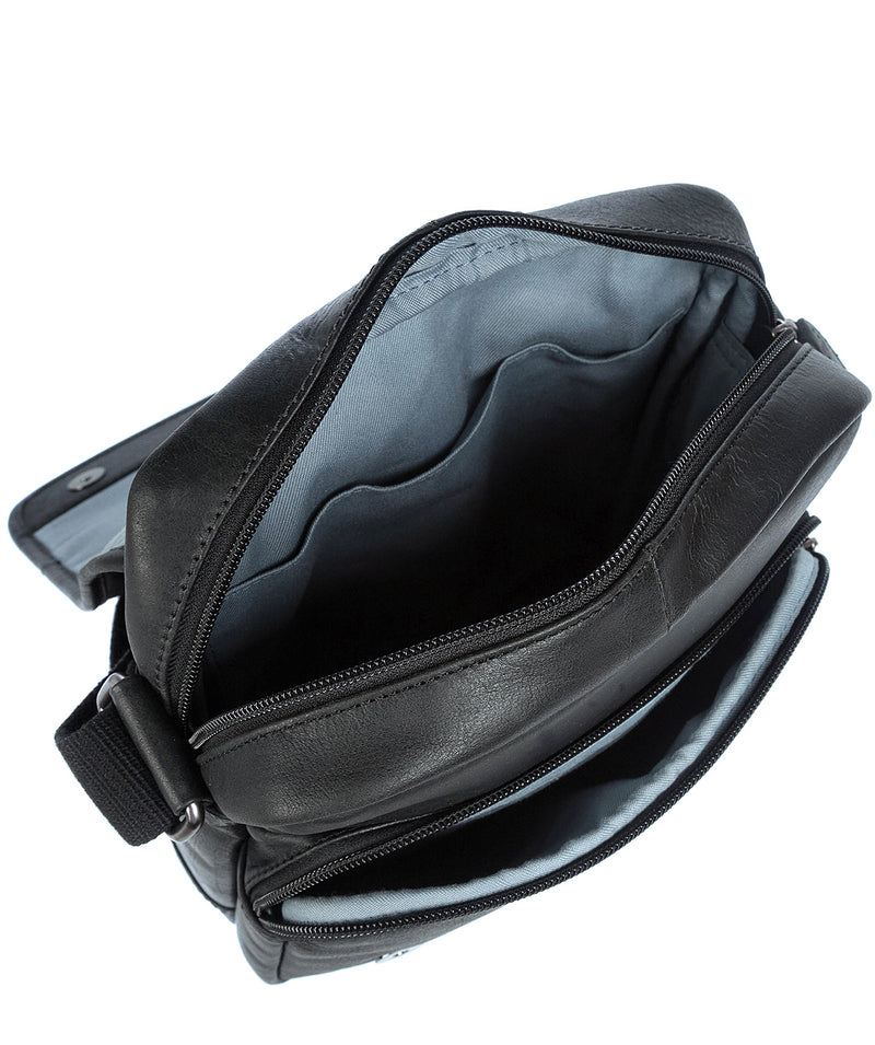 'Trip' Black Leather Despatch Bag