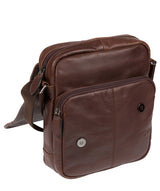 'Trip' Dark Brown Small Leather Despatch Bag Pure Luxuries London
