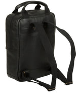 'Revolution' Black Leather Backpack image 5