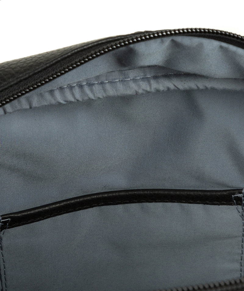'Revolution' Black Leather Backpack image 7