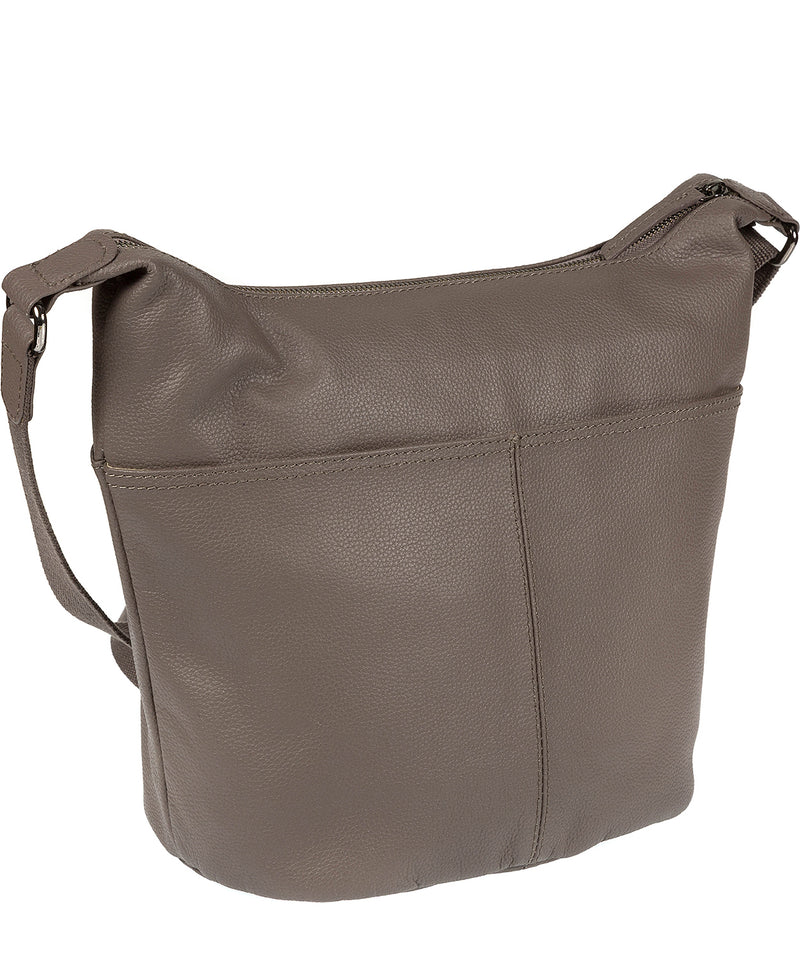 'Portinax' Grey Leather Bag