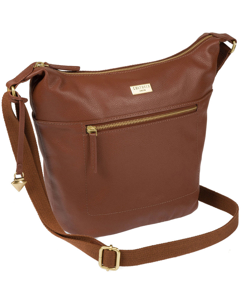 'Portinax' Sienna Brown Leather Bag image 3