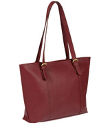 'Penny' Ruby Red Leather Tote Bag image 5