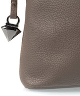 'Solair' Grey Leather Cross-Body Bag