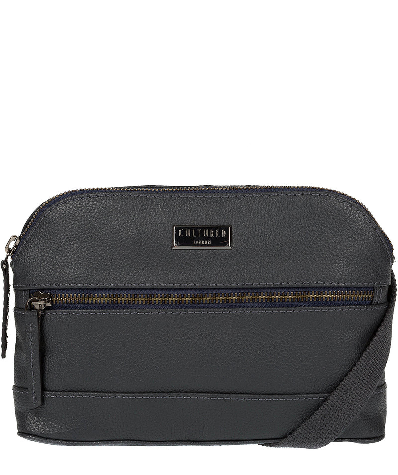 'Parma' Navy Small Leather Cross-Body Bag