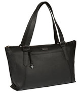 'Alma' Black Leather Bag Pure Luxuries London