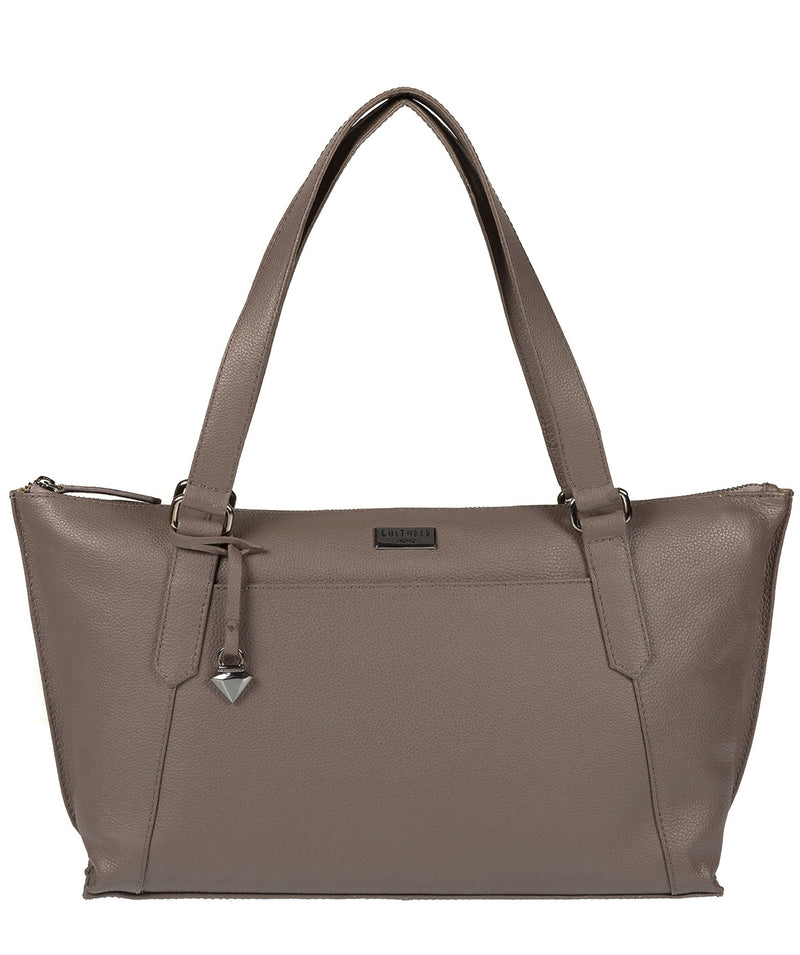 'Alma' Grey Leather Bag Pure Luxuries London
