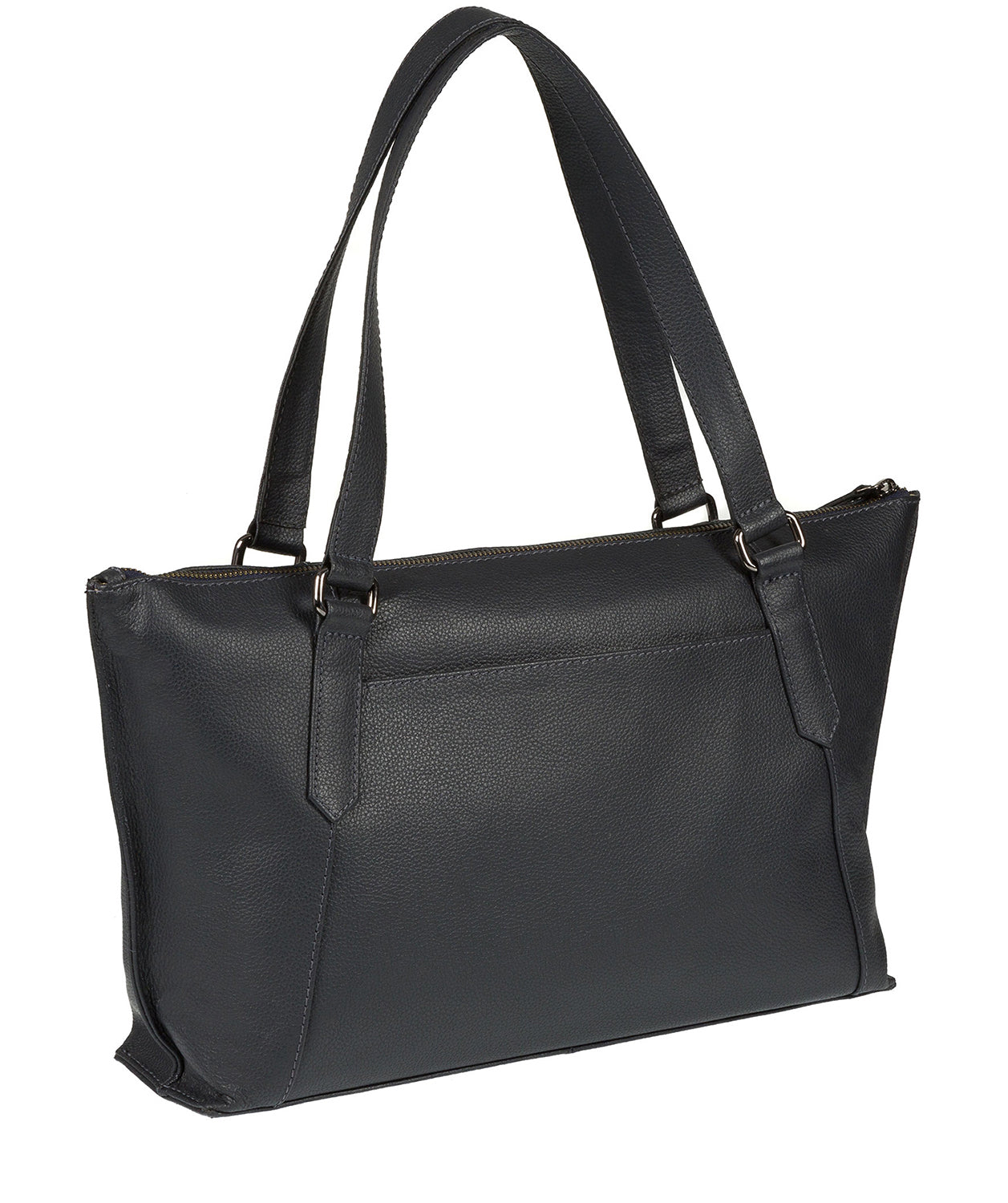 'Alma' Navy Leather Bag Pure Luxuries London