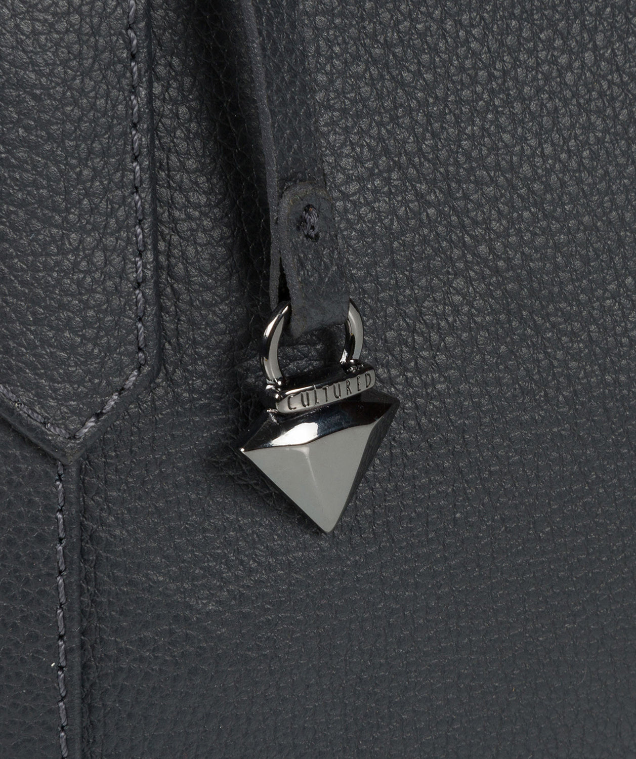 'Alma' Navy Leather Bag Pure Luxuries London