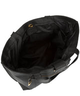 'Bella' Black Leather Tote Bag Pure Luxuries London