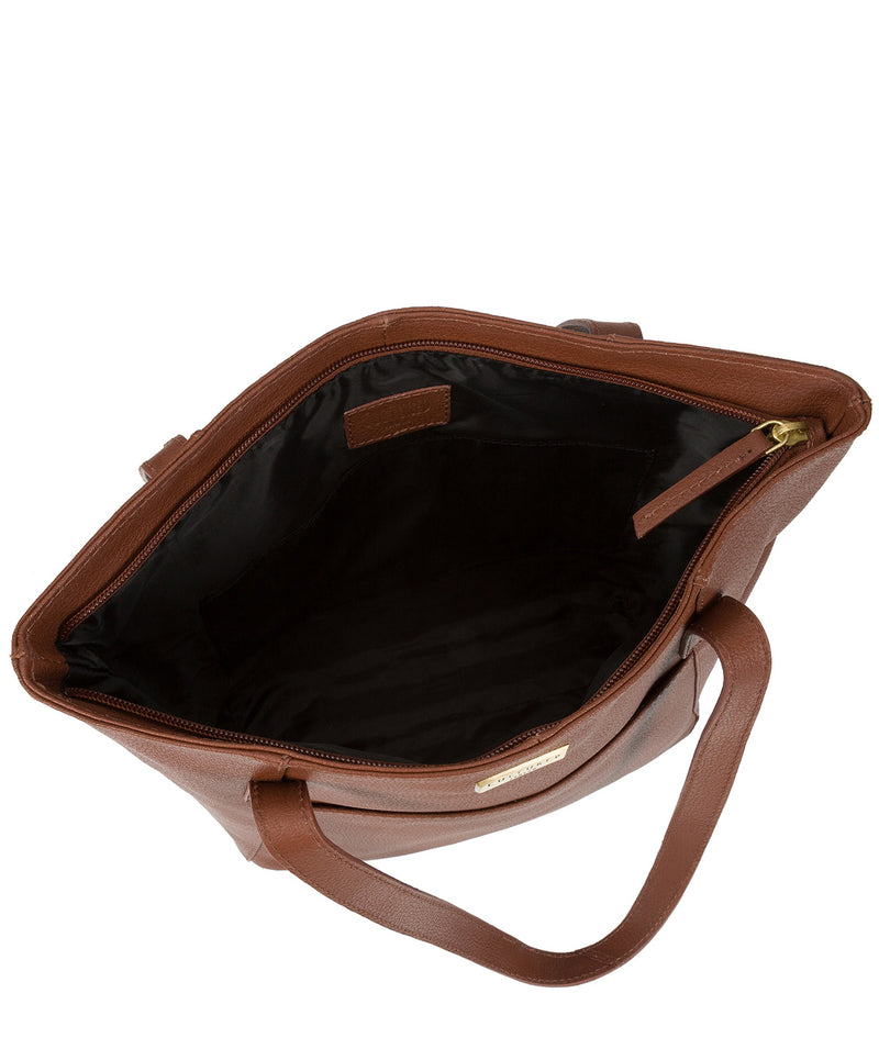'Beauvior' Sienna Brown Leather Bag Pure Luxuries London