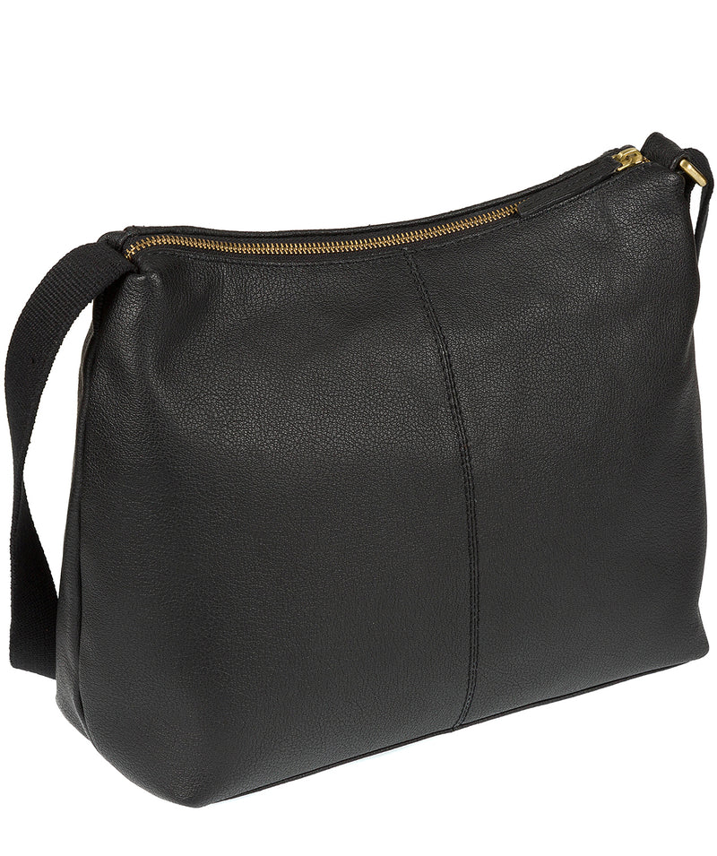 'Hobo' Black Leather Bag