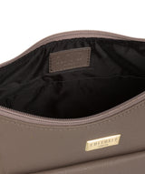 'Emma' Grey Leather Shoulder Bag
