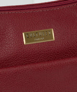 'Emma' Ruby Red Leather Bag