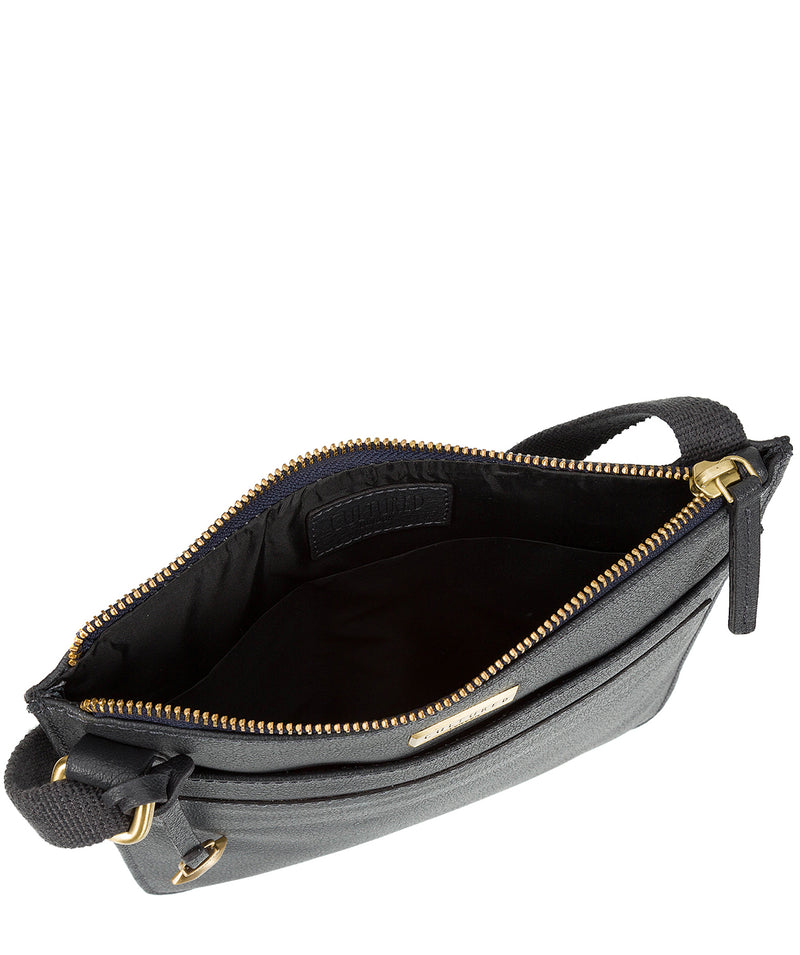 'Jolie' Navy Leather Cross-Body Bag
