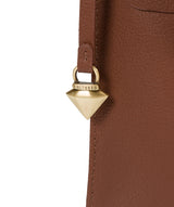 'Jolie' Sienna Brown Leather Cross-Body Bag