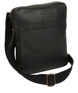 'Hop' Black Leather Despatch Bag image 3
