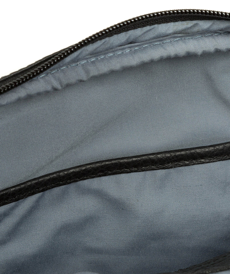 'Hop' Black Leather Despatch Bag image 7