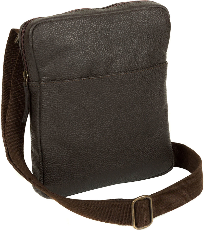 'Hop' Dark Brown Leather Despatch Bag image 3