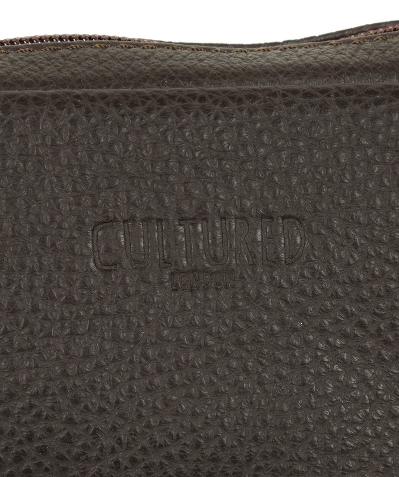 'Hop' Dark Brown Leather Despatch Bag image 6