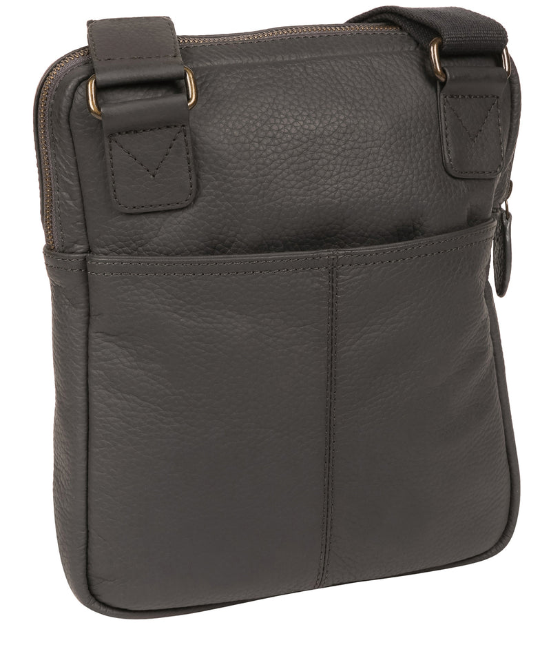 'Hop' Dark Grey Leather Despatch Bag image 3