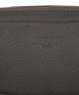 'Hop' Dark Grey Leather Despatch Bag image 5