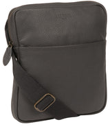 'Hop' Dark Grey Leather Despatch Bag image 6