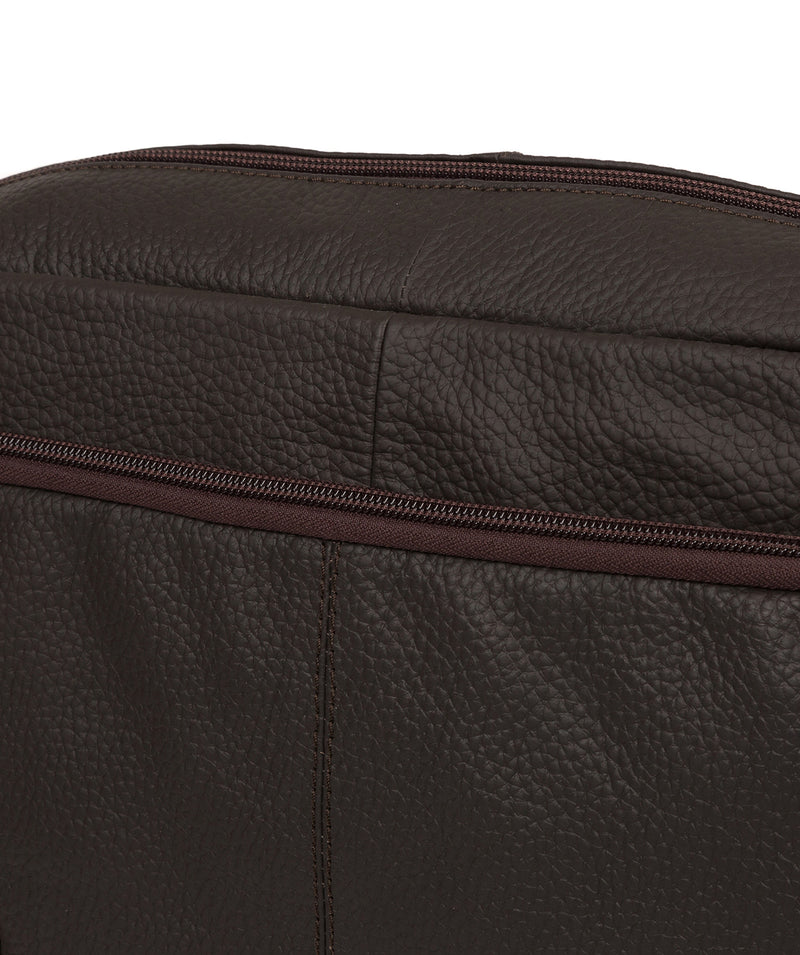 'Impact' Brown Leather Messenger Bag Pure Luxuries London