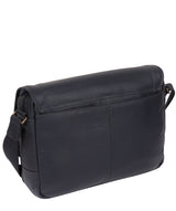 'Impact' Navy Leather Messenger Bag Pure Luxuries London