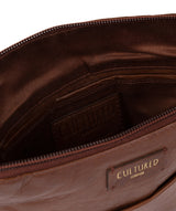 'Abberton' Conker Brown Leather Cross-Body Bag image 4