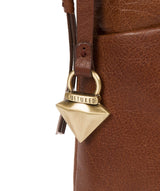 'Abberton' Conker Brown Leather Cross-Body Bag image 7