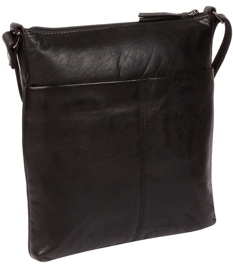 'Daar' Black Leather Cross Body Bag image 4