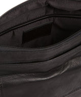 'Daar' Black Leather Cross Body Bag image 5