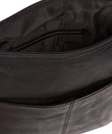 'Daar' Black Leather Cross Body Bag image 6