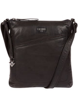 'Gainford' Black Leather Cross Body Bag image 1