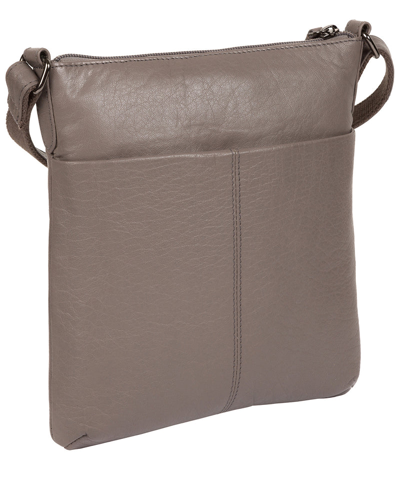 'Gainford' Grey Leather Cross Body Bag