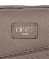 'Gainford' Grey Leather Cross Body Bag