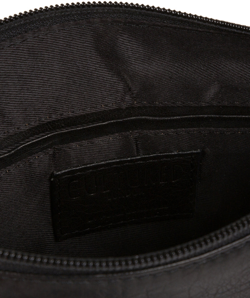 'Ryton' Black Leather Cross Body Bag image 4