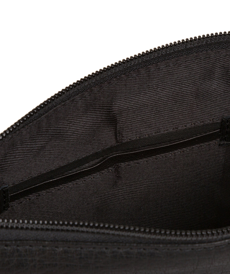 'Ryton' Black Leather Cross Body Bag image 5
